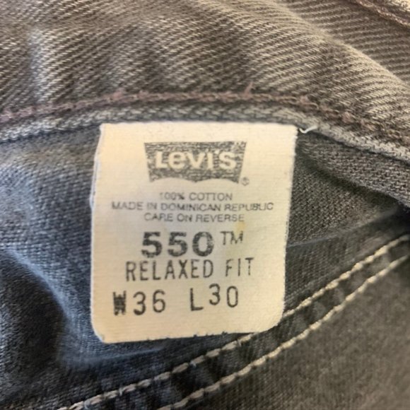 Vintage Men's 550 Black Levi's High Rise Mom Jeans - Picture 6 of 6